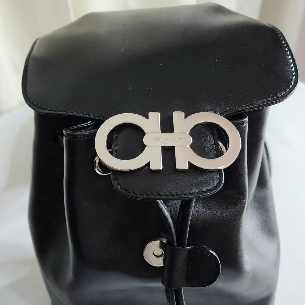 COPY - Salvatore Ferragamo Mini Backpack Black leather